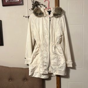White House Black Market Anorak coat  polyester and nylon outside inner jacket